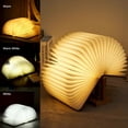 thumbnail image 2 of Lamp LOVUMMOR - Libro de madera plegable, LED, recargable por USB, 20 x 15 x 3 cm, 2 of 7