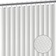 thumbnail image 1 of Clara Clark Cortina de ducha blanca – Cortinas de ducha impermeables para baño, cortina de ducha de tela tipo gofre, cortina de baño resistente, cortina de ducha de tela de 72 x 72, cortina de ducha d, 1 of 5