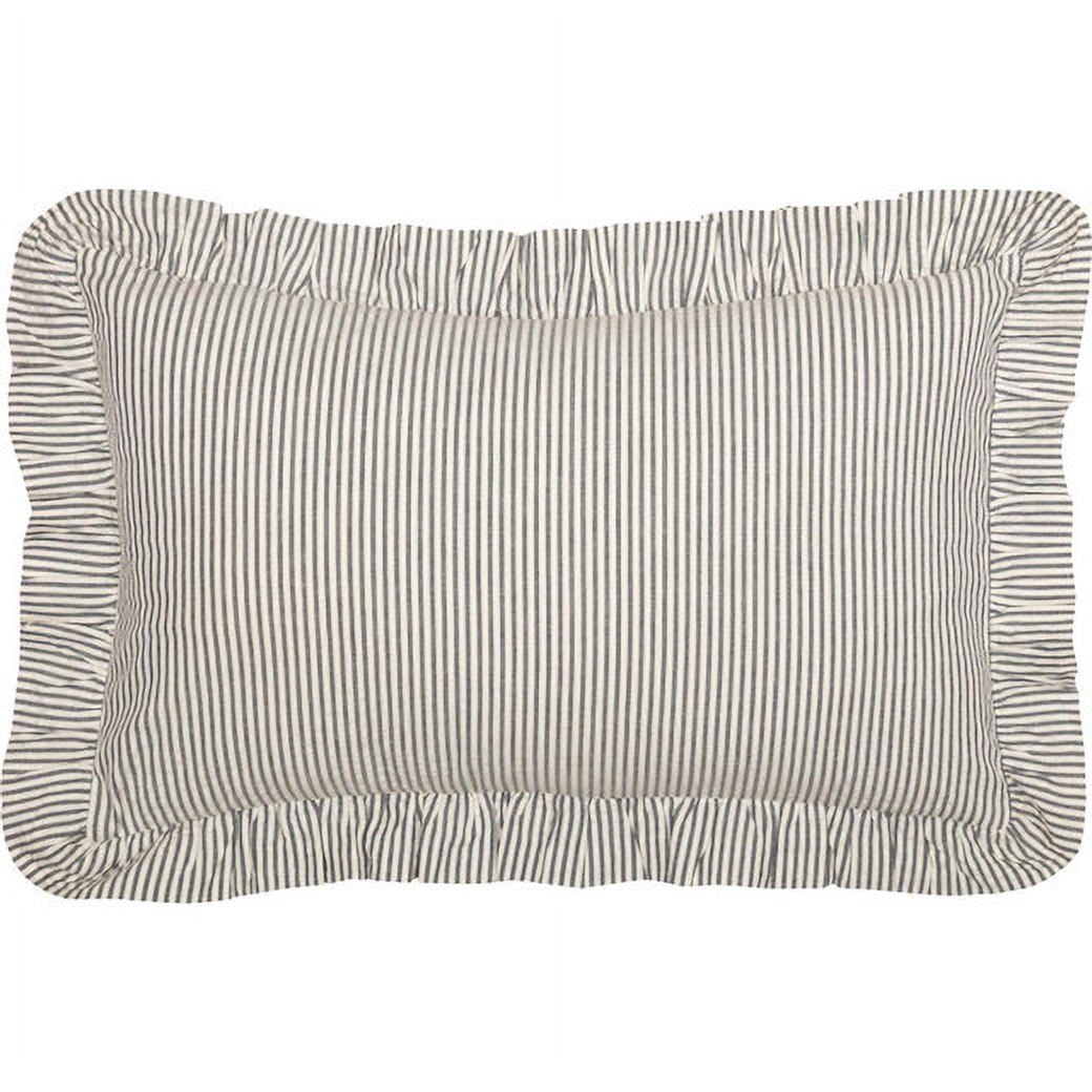 VHC Brands Hatteras Bedding Accessory, Pillow 14x22, Blue