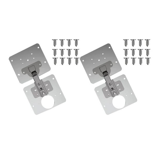 Miangastore Hinge Repair Bracket 2Pcs Stainless Steel for Repairing Shelves