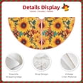 thumbnail image 3 of Sikiie Colorful Bohemian Sunflower Nativity Christmas Tree Skirt, Jesus Christian Winter Holiday Tree Mat Decoration(30-48IN)48", 3 of 6