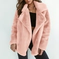 thumbnail image 2 of WEIYLL Fall Jackets for Women Keep Warm Outerwear Loose Big Collar Pink Going Out Fall Tops Size 3XL, 2 of 8