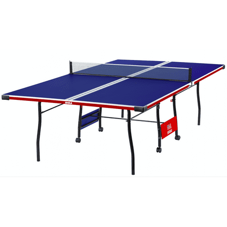 JOOLA Liberty Indoor Table Tennis Table with Ping Pong Net and Post Set, 15mm Surface, Regulation Size 9' x 5',