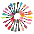 thumbnail image 3 of Kits de hilo de bordar 24/36 hilos para punto de cruz, pulseras de la amistad, hilo DIY 24 color, 3 of 9