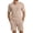 Khaki, variant on Uwinwear Men's Casual Athletic Tracksuits Sets extured Vertical Stripe Polo Shirt and Drawstring Shorts Set Breathable 2 Piece Summer Outfit,Black,M