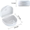thumbnail image 2 of ARGOMAX Aligner Case, Retainer Case, Braces Box, 1 Piece Orthodontic Box, WHITE., 2 of 7