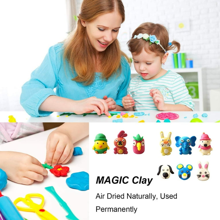 Modeling Clay for Kids, 36 Colors of Molding Clay for Kids Air Dry