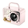 thumbnail image 1 of Daily Mix Store Radio Bluetooth Rétro en Bois - Haut-Parleur Bluetooth, Design Élégant et Vintage, Jouer de la Musique à l'Extérieur pour Fêtes de Noël pour Cultiver l'Amour de la Musique, 1 of 9