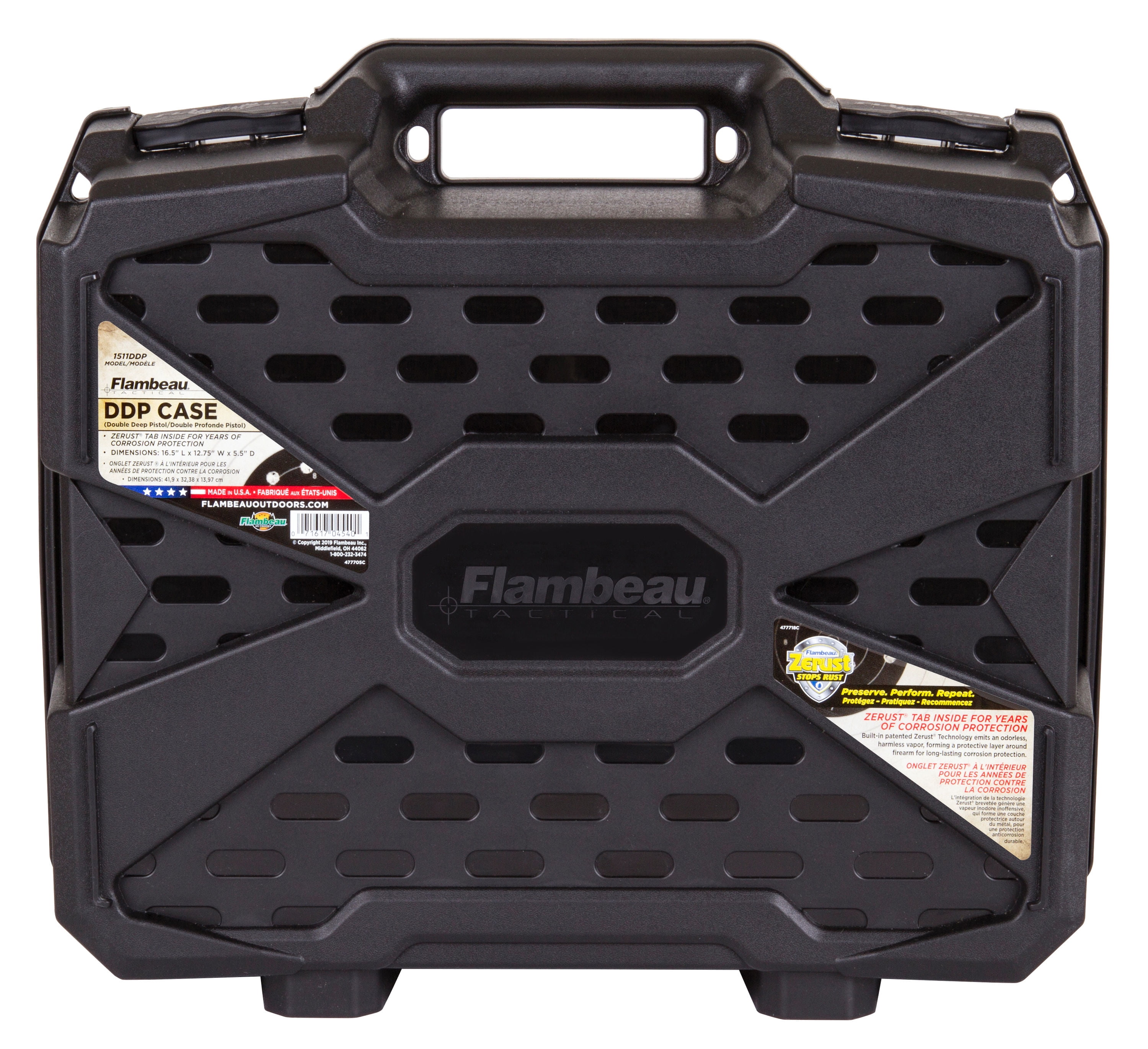 Flambeau 1511DDP Tactical Pistol Case Double Deep 15.25