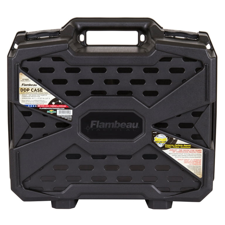 Flambeau 1511DDP Tactical Pistol Case Double Deep 15.25