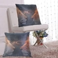 thumbnail image 6 of Starry Two Lions Confront Throw Pillow Covers Pillowcases 16 x 16 Inch Home Decor 2 Packs for Bedroom Sofa, 6 of 6