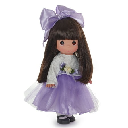 Precious Moments Dolls by The Doll Maker, Linda Rick, Lovely in Lace, Brunette, Violet, 12 inch doll