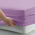 thumbnail image 2 of Smyrna King/California King Size Bamboo Derived Rayon Sheets Set, Deep Pockets, Softer Than Cotton, Luxury Sheet Set, Moisture Wicking, No Fading, High Quality, King/California King Size, Lavender, 2 of 5