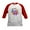 Red/White, variant on - Furby Chill Time Kids Baseball T Shirt - Kids Cotton Baseball Jersey, 3/4 Sleeve Shirt