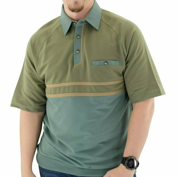 Classics by Palmland Horizontal French Terry knit Banded Bottom Shirt Sage