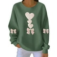 thumbnail image 2 of Vetsdori Pullover Sweatshirts for Women Valentine Shirts Spring Crew Neck Love Heart, Casual Womens Sweatshirts Valentine's Days, 2 of 4