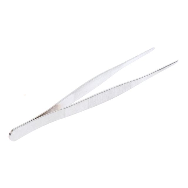 Pinzas rectas de acero inoxidable de 160 mm / 6,3 '' para boratorio de trabajo detaldo, duraderas Soledad Pinzas de acero inoxidable