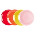 thumbnail image 6 of Stoneware Coupe Shape Dinnerware Set, Outside White + Inside (16pc Set, Very Rose), 6 of 8