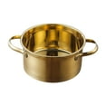 thumbnail image 4 of veasfak Small Hot Pot Stainless Steel with Handles Easy to Clean Household for Induction Gold, 4 of 9