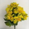 thumbnail image 1 of 17" Yellow Alstroemeria Bush Artificial Flowers, 1 of 1