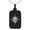 Black, variant on Stainless Steel Pirate Skull Star Compass Engraved Small Rectangle Dog Tag Charm Pendant Necklace