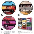 thumbnail image 3 of Designart "Soundtrack of Color Cassette Tapes Melody II" Music Floater Framed Canvas Wall Art, 3 of 7