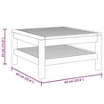 thumbnail image 4 of vidaXL Coffee Table 65x65x35 cm Solid Acacia Wood, 4 of 4