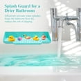 thumbnail image 3 of Splash Guard for Bathtub, Soft Silicone Foldable Tub Splash Guard Stopping Water Droplets from Splashing Suitable for Bathtubs and Sinks (Green), 3 of 7