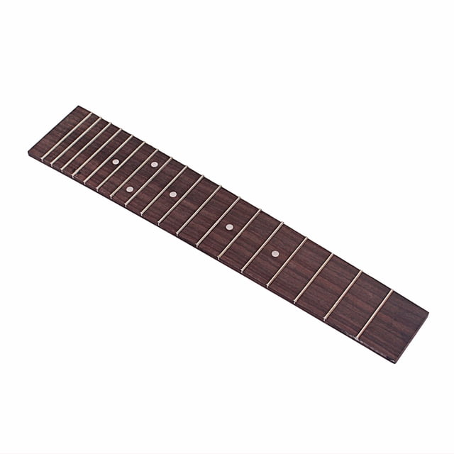 OULII 1Set Rectangular Fretboard for Ukulele in Coffee Color for Music Practice and Performance