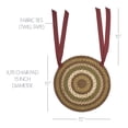 thumbnail image 2 of Victorian Heart "Tea Cabin" Country Braided Chairpad, 2 of 3