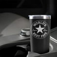 thumbnail image 2 of Papa Gifts From Grandchildren Worlds Best Papa Tumbler Christmas Fathers Day Stainless Steel Insulated Tumbler with Lid and Straw 20 Oz, 2 of 4