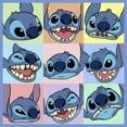 thumbnail image 2 of Boy's Lilo & Stitch Facial Expressions of Stitch Performance Graphic Tee Royal Blue Heather Medium, 2 of 4