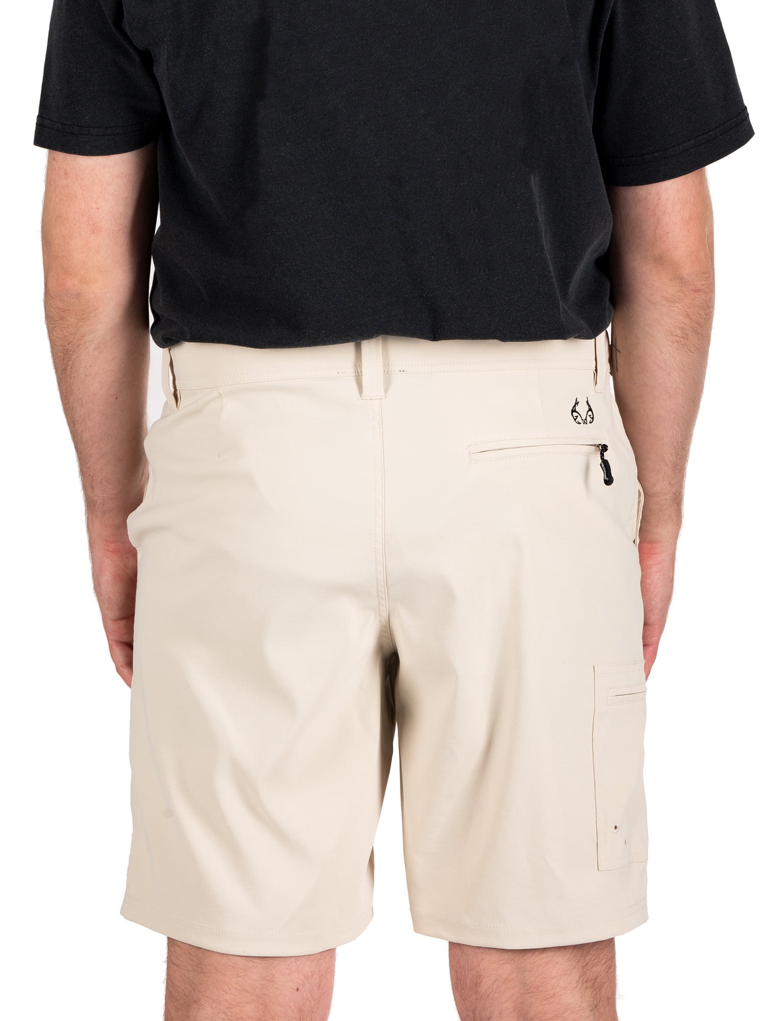 Men's Realtree Hybrid Fishing Shorts, Light Khaki, M