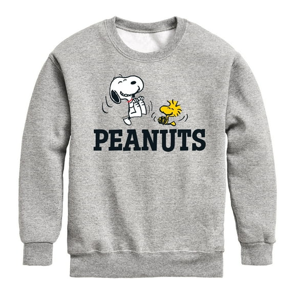 Peanuts - Snoopy And Woodstock - Toddler & Youth Crewneck Fleece Sweatshirt