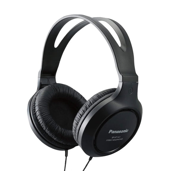 Panasonic Noise-Canceling Over-Ear Headphones, Black, RP-HT161-K