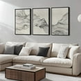 thumbnail image 2 of Neutral Singg Wall Art for Living Room, 3 Piece Modern Canvas Prints Paintings Artwork for Walls-Tan Beige Brown Minimalist Pictures for Living Room Hallway Bedroom Wall Decor, 2 of 6
