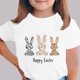 thumbnail image 1 of Blusas y camisas de manga corta con cuello redondo Camiseta estampada de manga corta de Pascua para niños Cuello redondo Manga corta Casual Versátil Para niñas Niños Top de poliéster, 1 of 5
