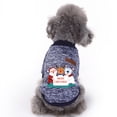 thumbnail image 2 of Christmas Pet Dog Costume Cute Animal Printed Pet Coat Cotton Soft Pullover Dog Shirt Jacket Sweater Cat Sweater Pets Clothing Outfit, 2 of 7