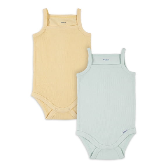 Modern Moments by Gerber Baby Girls Sleeveless Onesies Bodysuits, (0-3 Months - 24 Months)