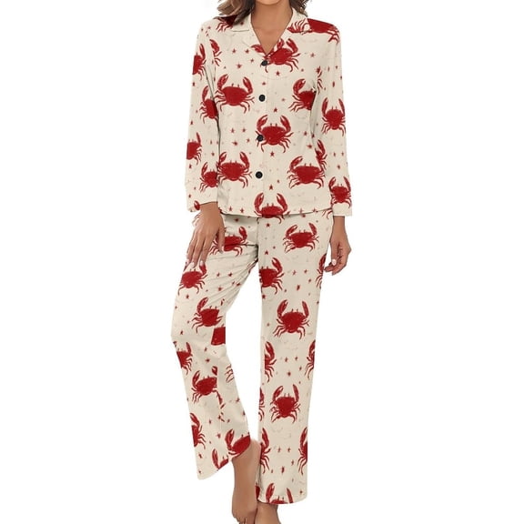 Top-kevin Cowboy Boots Cacti Women's Long-Sleeve Shirt And Full-Length Bottom Pajama Set
