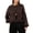 Coffee, variant on Edvintorg Pullover Sweaters for Women Solid Color Crew Neck Cropped Sweater Long Sleeve Loose Pullover Top Clothes Women Coffee M