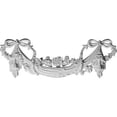 thumbnail image 1 of 19 In. W X 6.5 In. H X 1.12 In. P Architectural accent - Bow & Flower Swag Onlay, 1 of 1