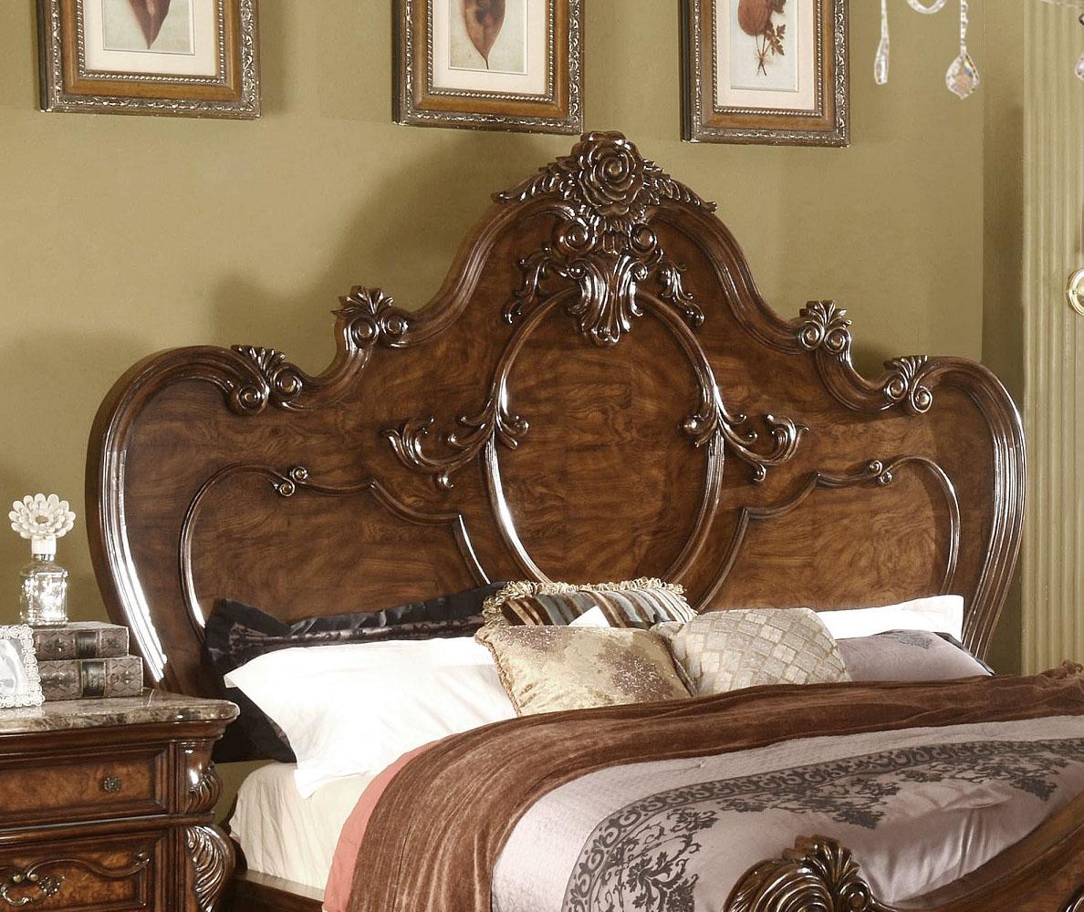 Traditional Cherry Oak Queen Size Bedroom Set 5 Pcs B7189 Mcferran - image 4 of 8