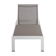 thumbnail image 2 of Pemberly Row Adjustable Height Aluminum Patio Lounger in White/Gray, 2 of 10