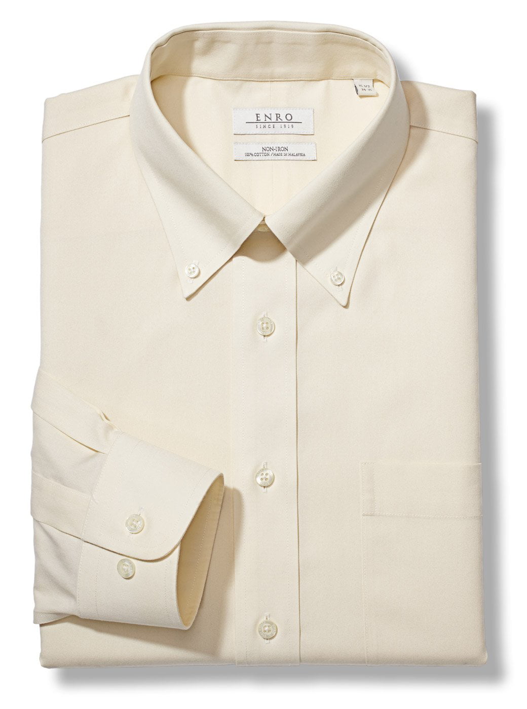 Enro Mens Nelson Check Non-Iron Classic Fit Dress Shirt
