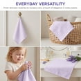 thumbnail image 6 of REGALWOVEN Cotton Waffle Washcloths, Soft, Quick Dry & Lint-Free Face Cloths for Bathroom, Kitchen, Absorbent Reusable Washcloth Set 13" x 13" Light Pink 6pk, 6 of 7