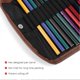 thumbnail image 5 of 1 Box Colored Pencil Set 36 Colors WaterSoluble Students Painting Kit Canvas Bag Brush, 5 of 5