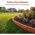 thumbnail image 2 of Plastic Garden Retaining Fence, Imitation Stone Garden Fence, No DigStone and Brick GardenBed Materials for Flower Bed, Decorative Outdoor Garden BorderFence for Patio Yard, 2 of 7