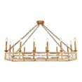 thumbnail image 1 of Elegant Lighting 1538G46GI Exeter 14 Light Golden Iron Chandelier, 1 of 1