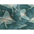 thumbnail image 3 of Ambesonne Jungle Boho Quilted Bedspread Set 3 Pcs, Dreamy Butterfly Modern, Twin, Almond Green Petrol Blue, 3 of 4